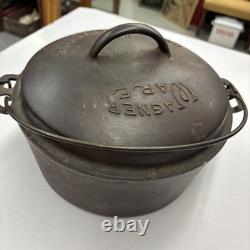 VTG Wagner Ware Sidney O Rôtissoire en Fonte Drip Drop Faitout avec Couvercle 1268 No 8