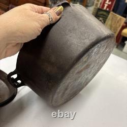 VTG Wagner Ware Sidney O Rôtissoire en Fonte Drip Drop Faitout avec Couvercle 1268 No 8