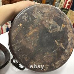 VTG Wagner Ware Sidney O Rôtissoire en Fonte Drip Drop Faitout avec Couvercle 1268 No 8