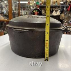 VTG Wagner Ware Sidney O Rôtissoire en Fonte Drip Drop Faitout avec Couvercle 1268 No 8