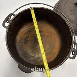 VTG Wagner Ware Sidney O Rôtissoire en Fonte Drip Drop Faitout avec Couvercle 1268 No 8