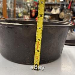 VTG Wagner Ware Sidney O Rôtissoire en Fonte Drip Drop Faitout avec Couvercle 1268 No 8