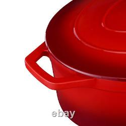 Vancasso Cocotte en Fonte Émaillée avec Couvercle Ustensiles de Cuisine 3 / 6 / 8L Ovale