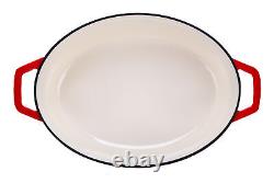 Vancasso Cocotte en Fonte Émaillée avec Couvercle Ustensiles de Cuisine 3 / 6 / 8L Ovale