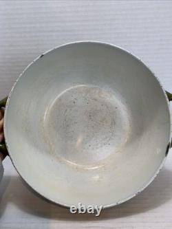 Vieux cocotte en fonte émaillée verte COPCO Danemark des années 1960, modèle D3, avec couvercle, Michael Lax