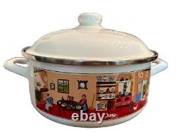 Villeroy & Boch NAIF Cocotte en fonte émaillée avec couvercle La Plau 4,5 qt Vintage