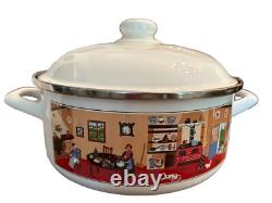 Villeroy & Boch NAIF Cocotte en fonte émaillée avec couvercle La Plau 4,5 qt Vintage