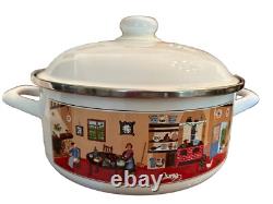 Villeroy & Boch NAIF Cocotte en fonte émaillée avec couvercle La Plau 4,5 qt Vintage