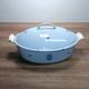 Vintage Dru Holland Marmite Hollandaise N&deg;35. Ovale 5,3 Qt 5 L. Bleu B&eacute;b&eacute;, Exp&eacute;dition Rapide