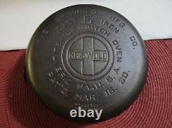 Vintage Griswold #6 Marmite en fonte Tite-Top 2805 avec couvercle auto-arrosant, anse