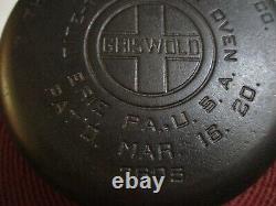 Vintage Griswold #6 Marmite en fonte Tite-Top 2805 avec couvercle auto-arrosant, anse