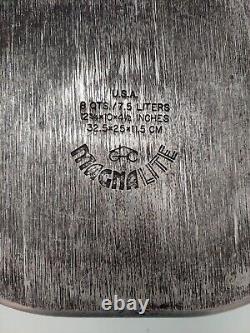 Vintage MAGNALITE GHC USA 8 qt Aluminium Cocotte Ovale et Couvercle 4265