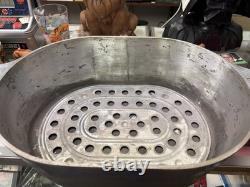 Vintage Magnalite 4265M Wagner Ware Sidney-0- Rôtissoire en Fonte avec Couvercle et Trivet