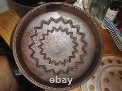 Vintage Wagner Ware Sidney -0- #1266 Petit Fourneau #6 avec Couvercle Art Déco