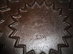 Vintage Wagner Ware Sidney -0- #1266 Petit Fourneau #6 avec Couvercle Art Déco