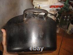 Vintage Wagner Ware Sidney -0- #1266 Petit Fourneau #6 avec Couvercle Art Déco