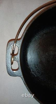 Vtg. Griswold N° 7 Cocotte 2603 Utilisée Voir Photos Attentivement Pas de Couvercle, Logo Incliné