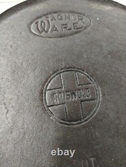 Wagner Ware/ Gridwold Rôtissoire Pot Dutch Oven #10 Avec Poignée Pas De Couvercle RARE