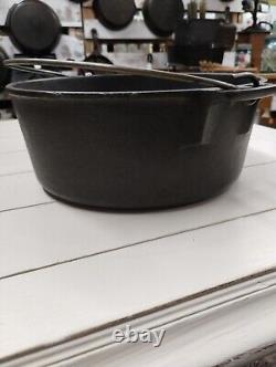 Wagner Ware/ Gridwold Rôtissoire Pot Dutch Oven #10 Avec Poignée Pas De Couvercle RARE