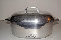 Wagner Ware Magnalite vintage 4265-P avec couvercle et dessous-de-plat, rôtissoire de Pâques, cocotte en fonte
 <br/>