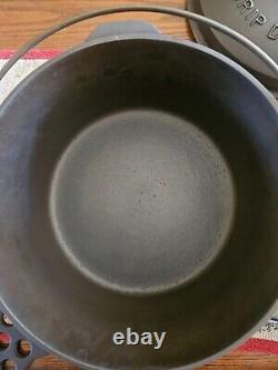 Wagner Ware N° 7 Drip Drop Roaster Four Hollandais #1267 Fonte vers 1922