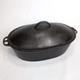 Wagner Ware O No. 4 Rôtissoire Ovale En Fonte Cocotte Des Années 1920 Avec Couvercle Rare 15