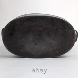Wagner Ware O No. 4 Rôtissoire Ovale en Fonte Cocotte des Années 1920 avec Couvercle RARE 15