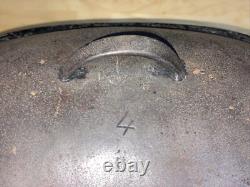 Wagner Ware O No. 4 Rôtissoire Ovale en Fonte avec Couvercle Four Hollandais Années 1920 Rare 15