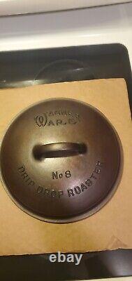 Wagner Ware Sidney -O- 1268 Faitout en Fonte 10 Rôtissoire/1268 Couvercle Drip Drop