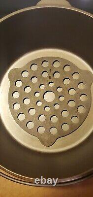 Wagner Ware Sidney -O- 1268 Faitout en Fonte 10 Rôtissoire/1268 Couvercle Drip Drop