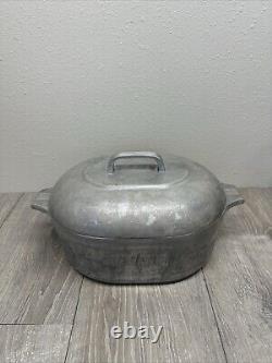 Wagner Ware Sidney O Magnalite 4265 Rôtissoire Cocotte avec Couvercle et Trivet Beau
