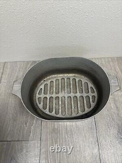 Wagner Ware Sidney O Magnalite 4265 Rôtissoire Cocotte avec Couvercle et Trivet Beau