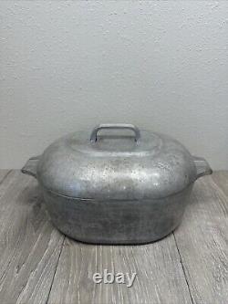 Wagner Ware Sidney O Magnalite 4265 Rôtissoire Cocotte avec Couvercle et Trivet Beau