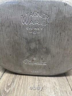 Wagner Ware Sidney O Magnalite 4265 Rôtissoire Cocotte avec Couvercle et Trivet Beau
