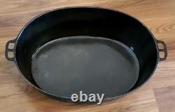 Wagner Ware Sidney n°9 rôtissoire ovale Drip Drop 1289 A avec couvercle, excellent état