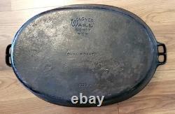 Wagner Ware Sidney n°9 rôtissoire ovale Drip Drop 1289 A avec couvercle, excellent état