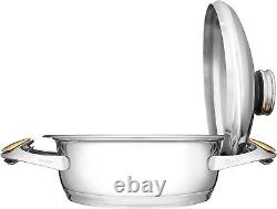Zepter URA Chef-d'œuvre batterie de cuisine en acier inoxydable casserole antiadhésive 2Qt faitout