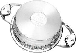 Zepter URA Chef-d'œuvre batterie de cuisine en acier inoxydable casserole antiadhésive 2Qt faitout